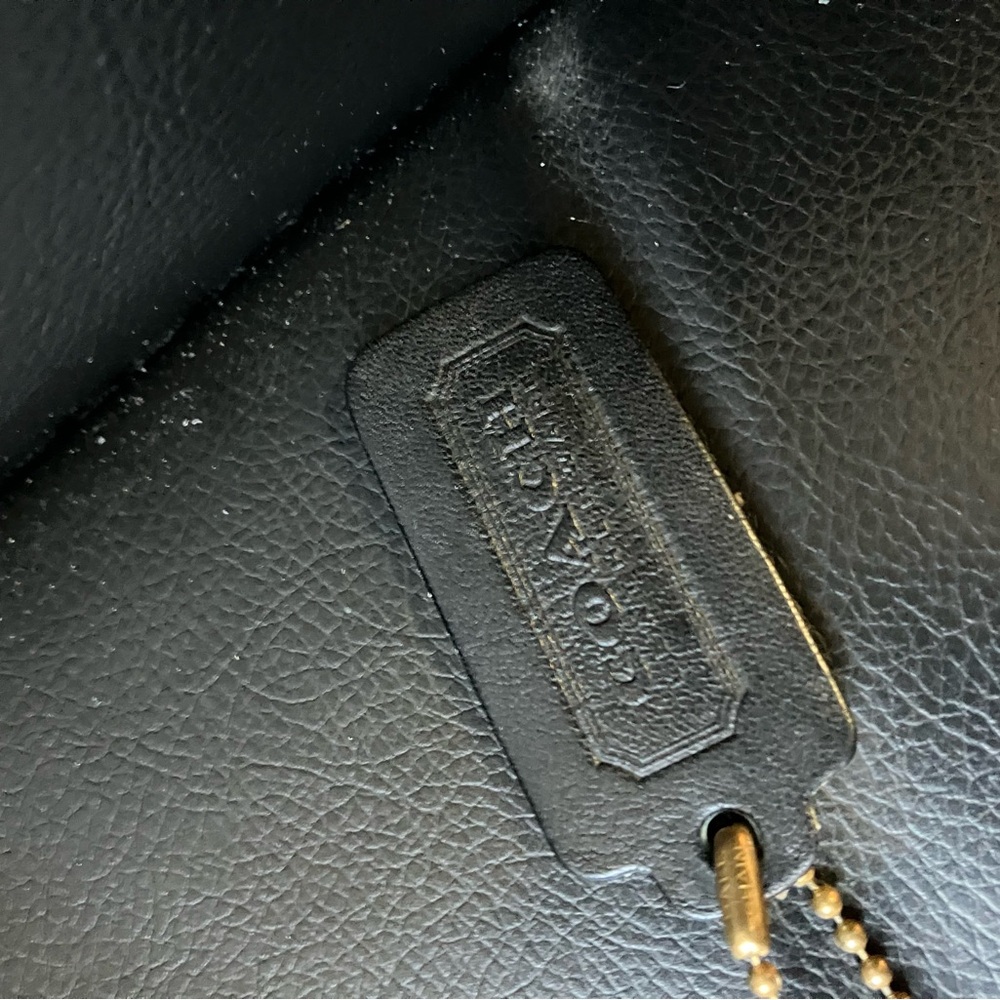 Vintage Coach Slim Pouch 9640 - Black Leather - NYC made late 70s RARE - Picture 11 of 16